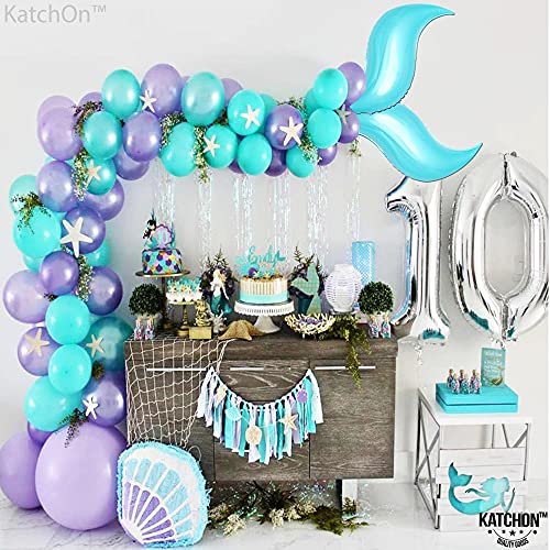 KatchOn Blue Mermaid Tail Balloon 25 Inch, Pack of 6 by KatchOn - Used condition - Image 5
