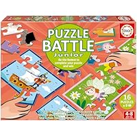 Educa - Puzzle Battle Miscelánea | Juego de Mesa 4 años | Una