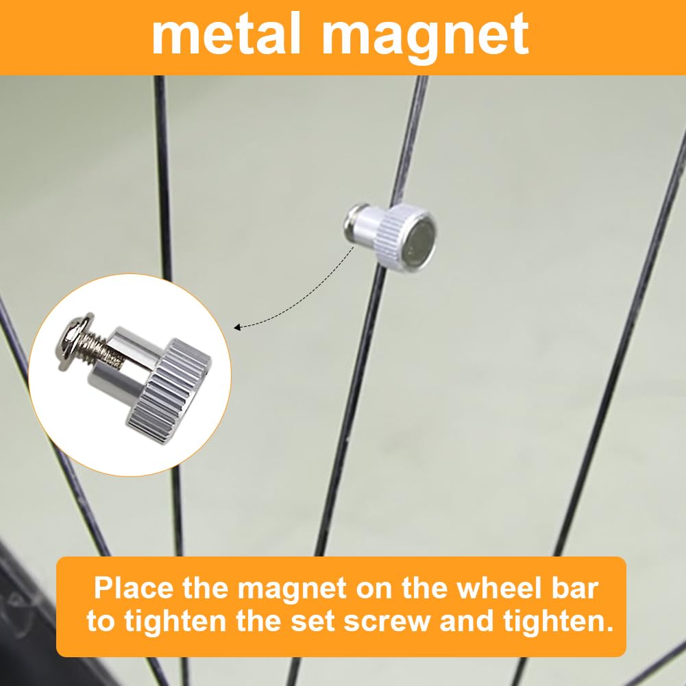 Aimant Odomètre Rayon Aimant Compteur De Vitesse Vélo - Aimant Puissant Pour Odomètre, Universel Tous Types De Vélos Compteur Vitesse