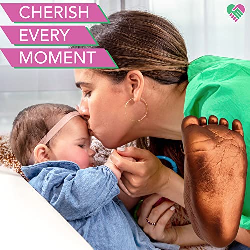 Luna Bean Baby Keepsake Hand Casting Kit - Plaster Hand Mold Casting Kit For Infant Hand & Foot Mold - Baby Casting Kit For Baby Gifts (Bronze Finish) #TOP1
