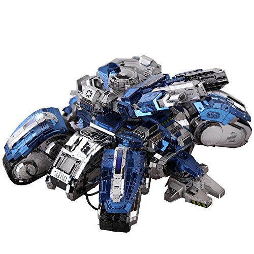 MU 3D Metal Puzzle Siege Edition Tank Model YM-N025-D DIY 3D Laser Cut Assemble Jigsaw Toys