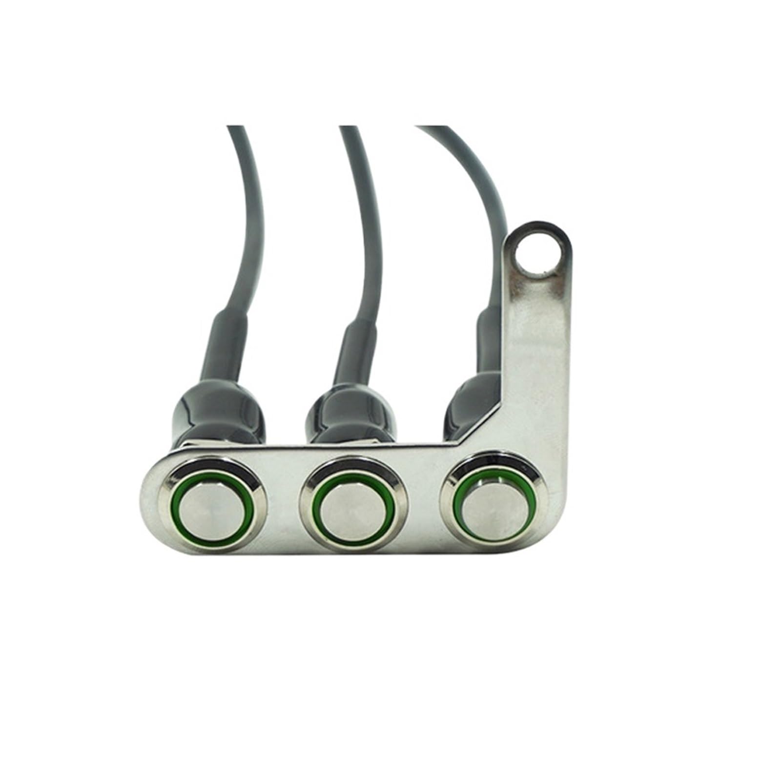 Interrupteur LED moto : commande guidon 3 boutons phare et klaxon - 8