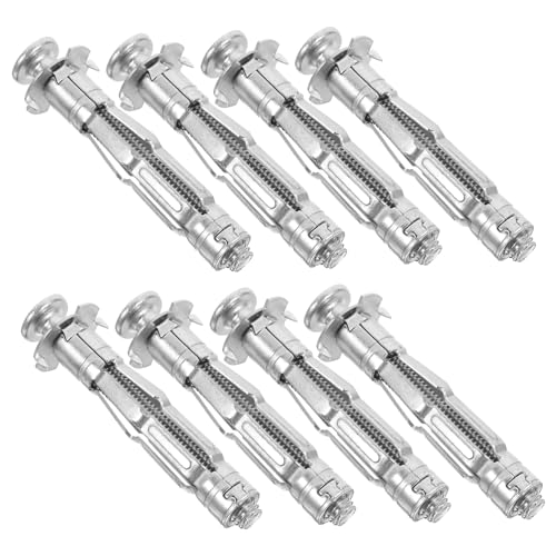 NAMOARLY 30pcs Heavy Duty Zinc Plated Steel Drywall Bolt Set for Wall Anchors Self Drilling Drywall Anchors Bolts