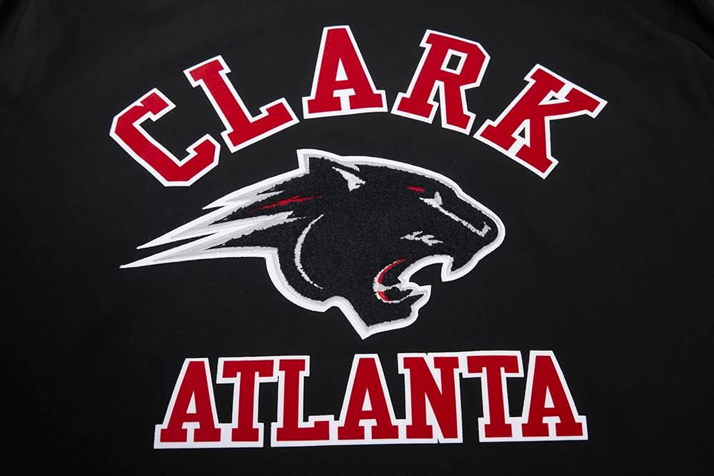 Pro Standard Mens Clark Atlanta University Classic Chenille Short Sleeve Tee Black S - Image 5