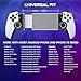 Wireless Phone Controller for iPhone/Android/Switch 1/2/OLED/iPad Mini With Hall Joystick, LED Mobile Gaming Controller for iOS Support Xbox, Steam Link, GeForce Now, Arcade,Roblox,PlayStation 3 Skins