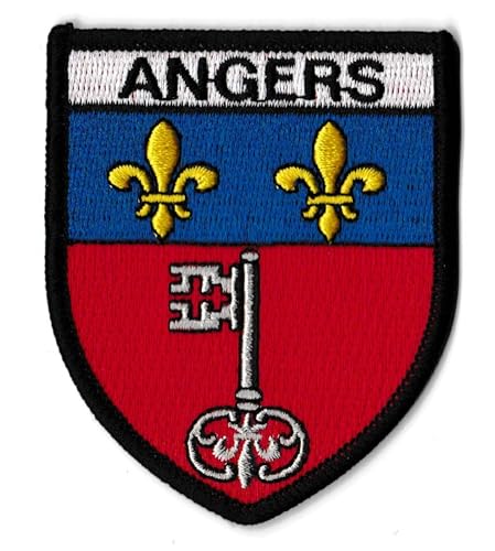 Patch Angers Écusson Blason Angevin Patche Brodé Hotfix Armoiries