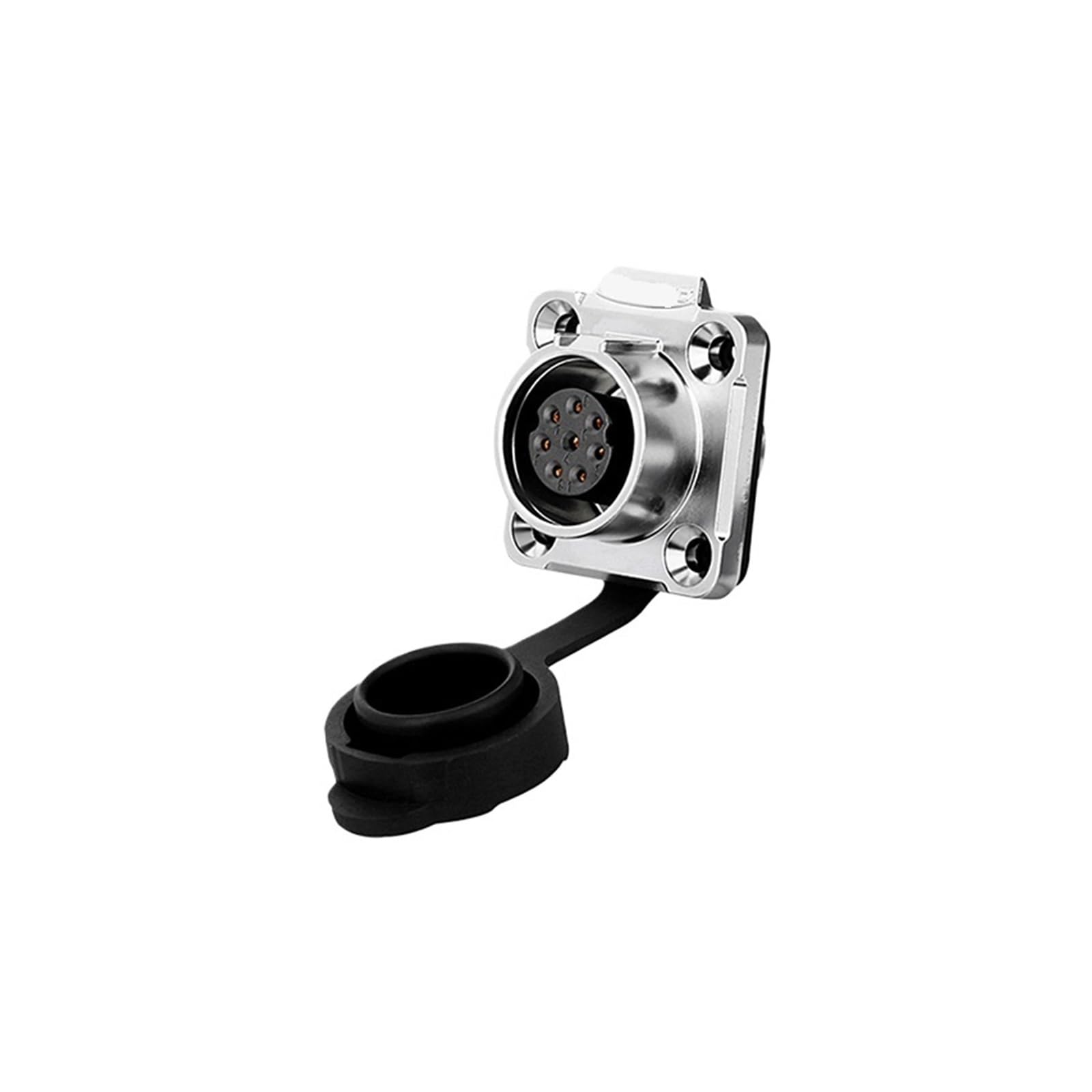 MUYTQAERG LP16 8-pin Aviation Plug and Socket Metal Round PIN pin Power Signal Industrial Connector(Flange female seat)