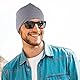 EMPIRELION 9 Multifunktionale Leichte Mütze Running Beanie-Mützen Skull Cap Radsport-Kappen Helmfutter Helm Unterziehmütze Schlaf Kappen für Damen Herren (Mitte grau Melange)