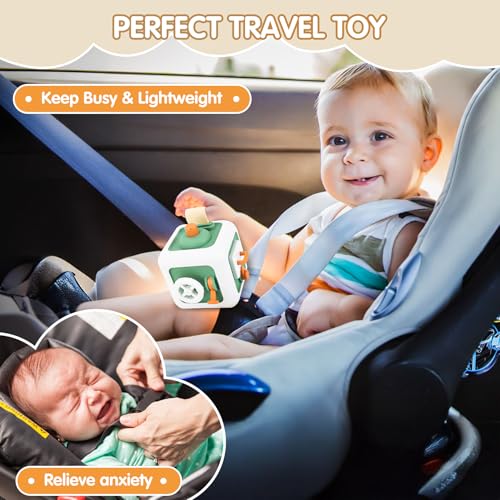Image of Toys for 1 Year Old Boy Girl, Montessori Busy Board Busy Cube, Travel Toys for Toddlers 1-3, 1 Year Old Girl Boy Gifts, Easter Basket Stuffers for Toddler