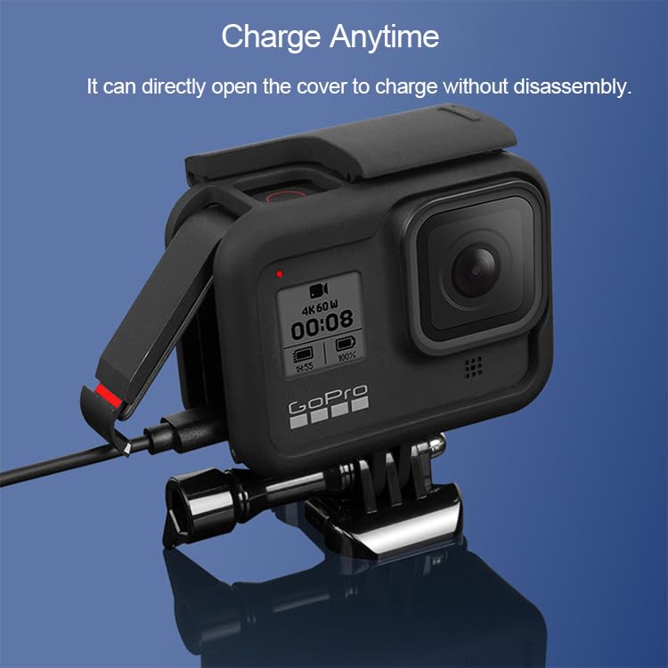 Image of REFLEX CAMERA Protective Housing Frame Mount for GoPro Hero 8 Black | Lightweight Durable Camera Case | Quick Release Mount & Thumbscrew | Essential GoPro Accessory for Action Photography