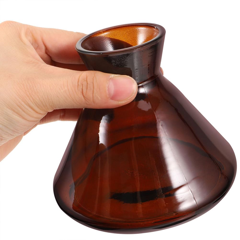 Didiseaon Diffusore di Profumo Vuoto: 2 Pezzi, Diffusore di Profumo a Bastoncini con Bocca Larga, Barattolo di Vetro Vuoto per Oli Essenziali, Ricaricabile da 220 Ml, Decorazione per La Casa