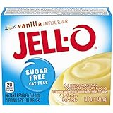 Jell-O Vainilla Jell-O, sin azúcar, pudín instantáneo y relleno de tarta, 1 oz