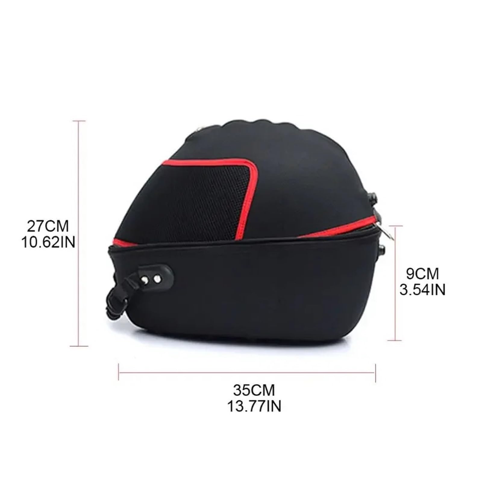 Moto Selle Bagagli Borsa Per Casco Da Moto Impermeabile Da Viaggio Per Moto Zaino Per Casco Borsa Da Motocross Borsa Posteriore Multifunzione Parti Motociclo Borse Serbatoio(Black-Grey Line-S)