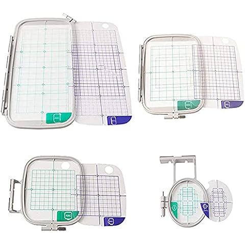 LNKA Sewing Embroidery Hoops for Brother PE800 PE770 780D PE700 PC6500 Brother Innovis 1250 700 Babylock Embroidery Machine Hoop (4 in 1 Hoop Set) Cover