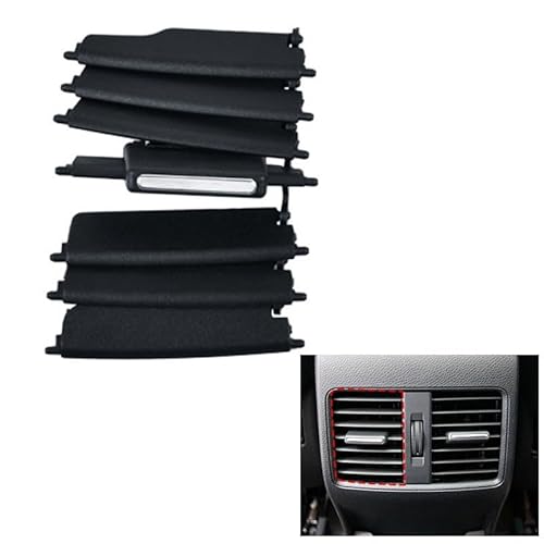 NiuLumea Consola central trasera para salida de aire A/Outlet W176 / CLA W117 / GLA W156 / -Class W246 (2011-2019), ventilación interior de ABS negro con flujo de aire mejorado, conducto trasero de CA