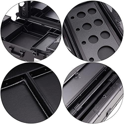 Miniatura 4 de Maletín De Maquillaje Profesional Con Ruedas, Ideal para Estudios Cosméticos. Incluye 6 Luces Led, Ruedas, Estuche Con Cerradura Y 4 Posiciones