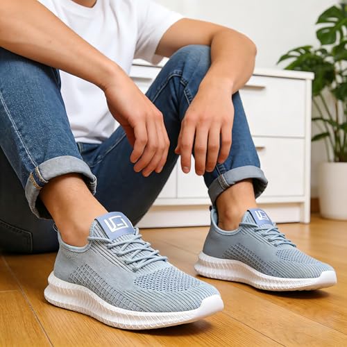 Image of Men's Running Shoes Ultra Lightweight Breathable Comfortable Walking Shoes Casual Fashion Sneakers Mesh Workout Shoes
