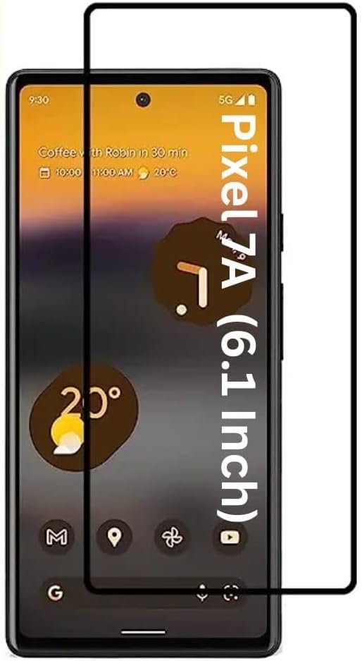 for Google Pixel 7A Tempered glass Screen Protector with Full Edge Protection and Easy Installation Kit