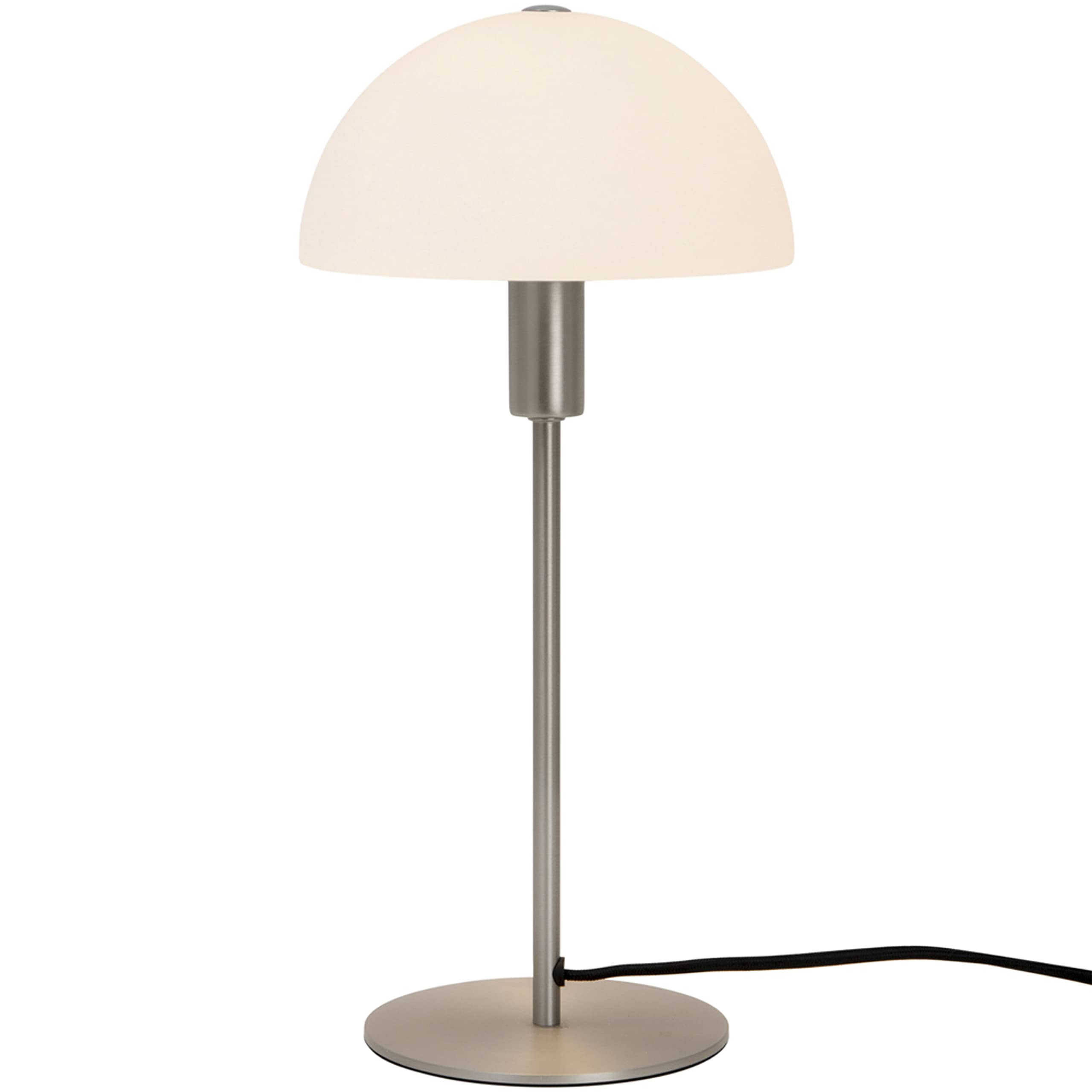 Nordlux Ellen Metal Table Lamp Dome Shade Silver,mains from B&Q