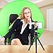 Green Screen for Chair 142cm 56In Green Screen Chair Attachment Background Retractable Chromakey Backdrop Panel for Streaming Gaming Zoom, Just Green