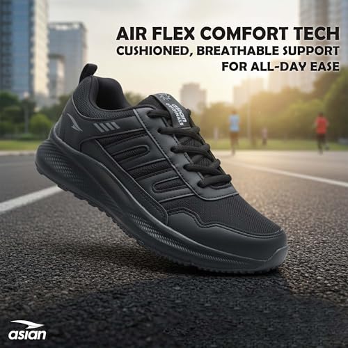Image of ASIAN Men BOSS-02 Running and Casual Wear Running Shoes with Laces, Lightweight and Comfortable Shoes for Men & Boys, Ideal for Sports, Gym, Walking, and Daily Use