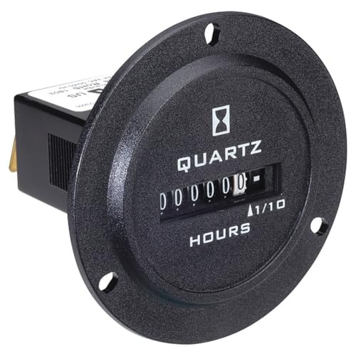 Compteur horaire TRUMETER 722-0004 90-264VAC round flange spade terminals
