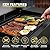Turbo E Sport Outdoor Electric Grill by PLUGNGRILL | Exclusive Cart, Griddle Insert and Cover Included, Compact Design, Faster Preheat, Digital Temp Control | High-Power Infrared Outdoor BBQ & Searing