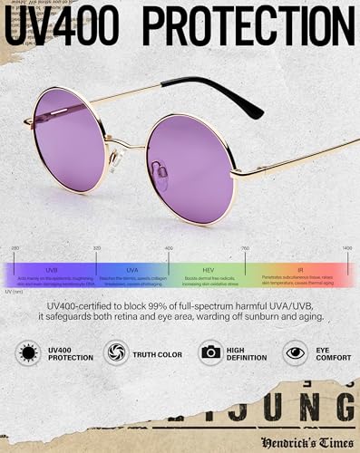 Image of Joopin Small Round Sunglasses Hippie Circle Sun Glasses UV400 Protection