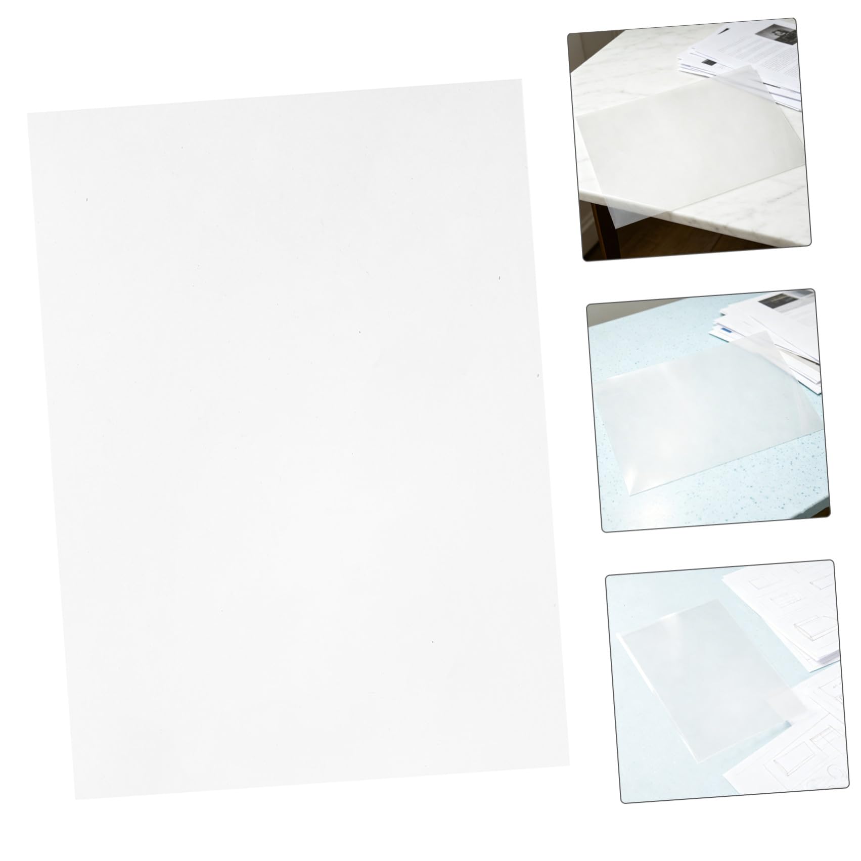 COHEALI 100 Pezzi Copertina Protezione Resistente e Trasparente per Rilegatura Formato Documenti con Design Sottile Menu per Impiego D'ufficio