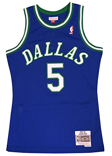 Mitchell & Ness Dallas Mavericks Jason Kidd Swingman Jersey NBA Throwback Blue (Large)