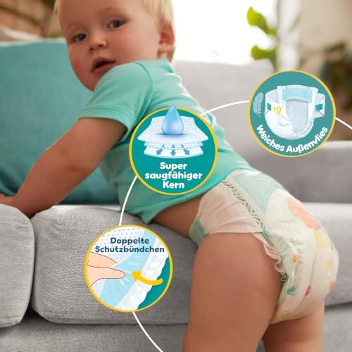 Pampers Baby-Dry Größe 8, 144 Windeln, 17kg+ – Ansicht 5