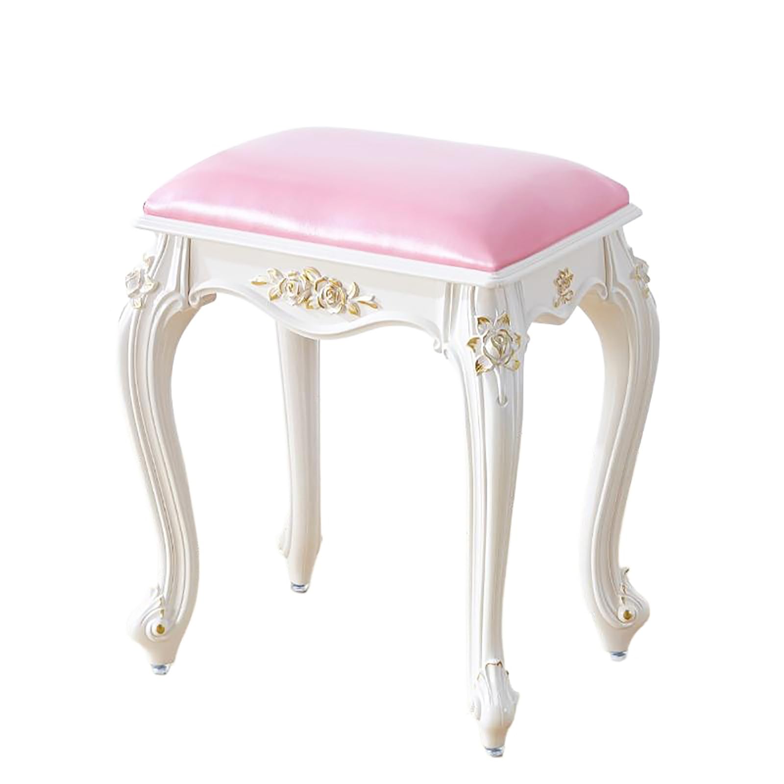Tabouret rectangulaire en cuir au design raffiné pour le salon