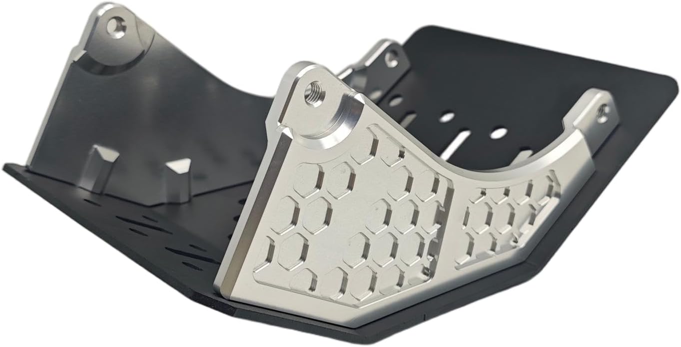 Chassis Protection Skid Plate 5052AL+6061AL, Battery & Underbody Guard For SurRon Light Bee X/Light Bee L1e (Silver)