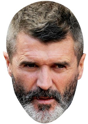 FoxyPrinting Roy Keane JB Actor Movie Tv Celebrity Cardboard Party Face Mask Fancy Dress