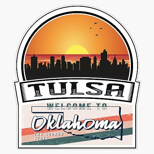 Magnet Tulsa Welcome To Oklahoma The Sooner State Oklahoma State And Cities Series -4 Magnet Vinyl Decal Sticker 5