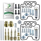 2 Pack Carburetor Rebuild Kits For Yamaha V-Star 1100 XVS1100,XVS1100A,XVS1100AT,XVS1100AW 1999-2005...