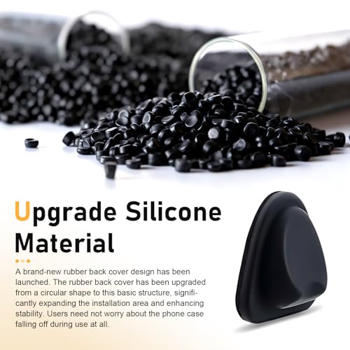 Set de 6 insertos para portavasos de auto de silicona negro miniatura 3