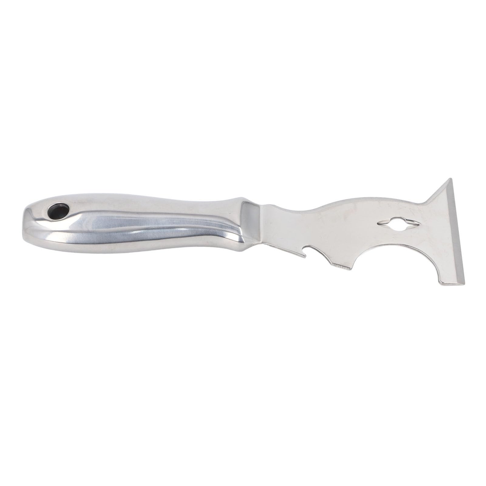 Coupe-Mastic Multifonction, Grattoir à Peinture en Acier Inoxydable, Spatule à Mastic en Métal avec Prise Confortable, Idéal pour la Peinture et la Préparation de l'apparence
