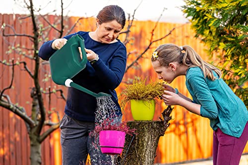 1.5 Gallon Watering Can For Outdoor & Indoor Plants, Large Garden Watering Pot With Lightweight And 5.5L Capacity, Plastic Watering Can With Long Spout And Metal Removable Sprinkler Head, Green #TOP4