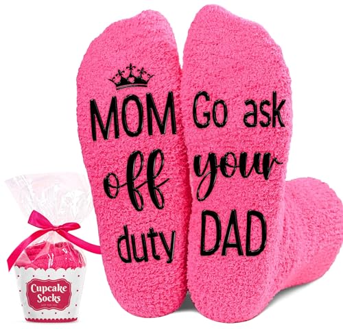 VICRAZY Mother Day Gift - Funny Socks for Mom Perfect Gifts for Mom from Daughter & Son Unique Birthday Presents Christmas Gift for Moms Who Have Everything Warm and Soft Ideal for Mothers Day
