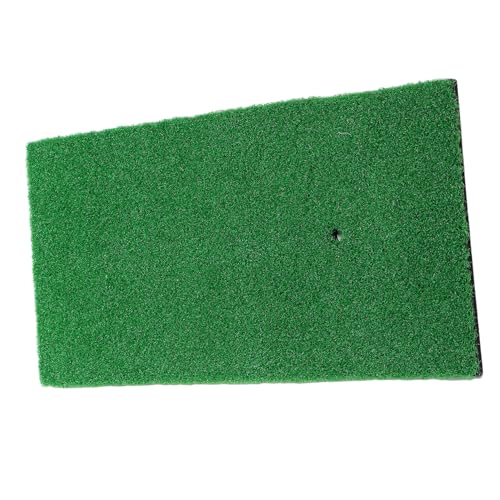 FOYTOKI Portable Mini Golf Hitting Mat Synthetic Turf Practice Pad for Indoor/Outdoor Training Lawn Mat Patch Backyard Golf Chipping Aid