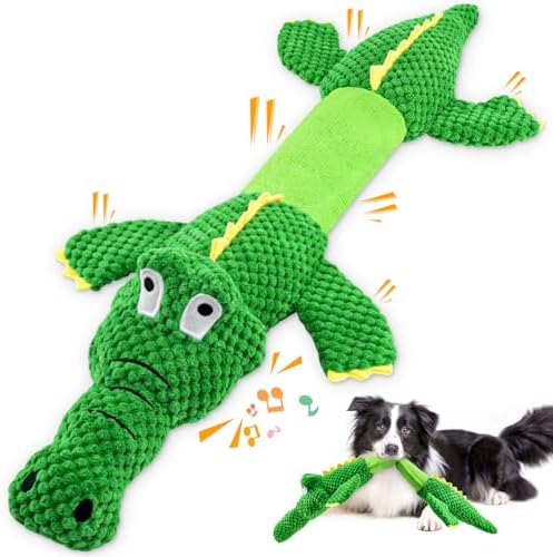 Dog Toys for Large Dogs: Squeaky Dog Toys – Plush Dog Chew Toys – Tough Tug of War Dog Toys – Interactive Puppy Toys for Small,Medium,Large Breed
