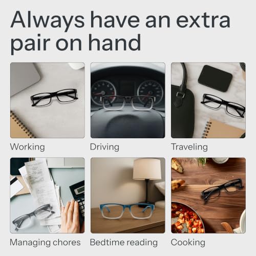 Image of Gaoye 1.75 Professional Reading Glasses for All Day - Computer Readers with Blue Light Protection - Value Pack