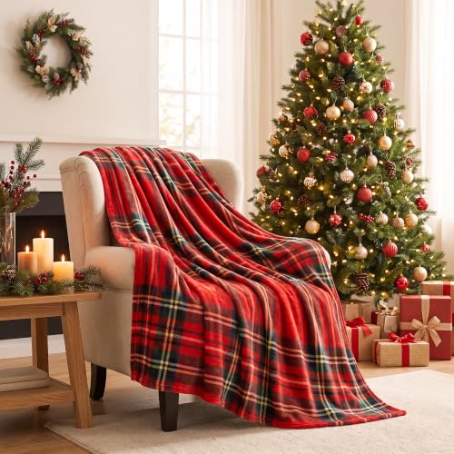 LOSIVISHE Christmas Fleece Blanket Holiday Throw for Sofa Bed Home Decor - image 7