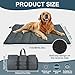 Feelhap Hundedecke 110x68cm Waschbares,Hundedecke für Unterwegs Wasserdicht,rutschfeste Hundematte Komfort und Weiches Wasserdichtes Hundebett,Outdoor,Reise,Auto-Kofferraum Hundekissen (Grau)