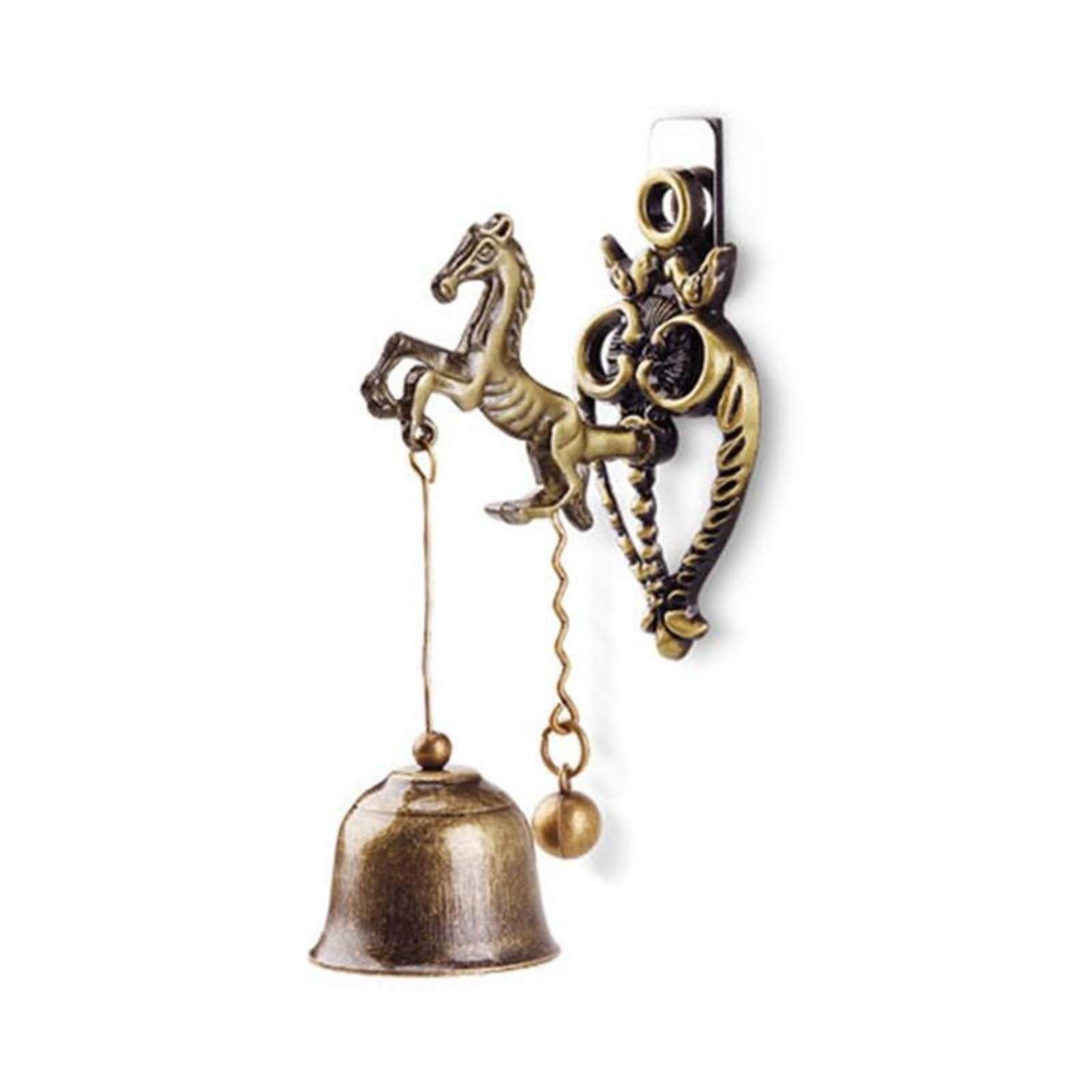 Dfgrgrv Style 1 Cast Iron Bell Retro Doorbell Windchime Shopkeeper Bell Door Knocker For Store Room Garden Entrance Home Decor(Style 1)