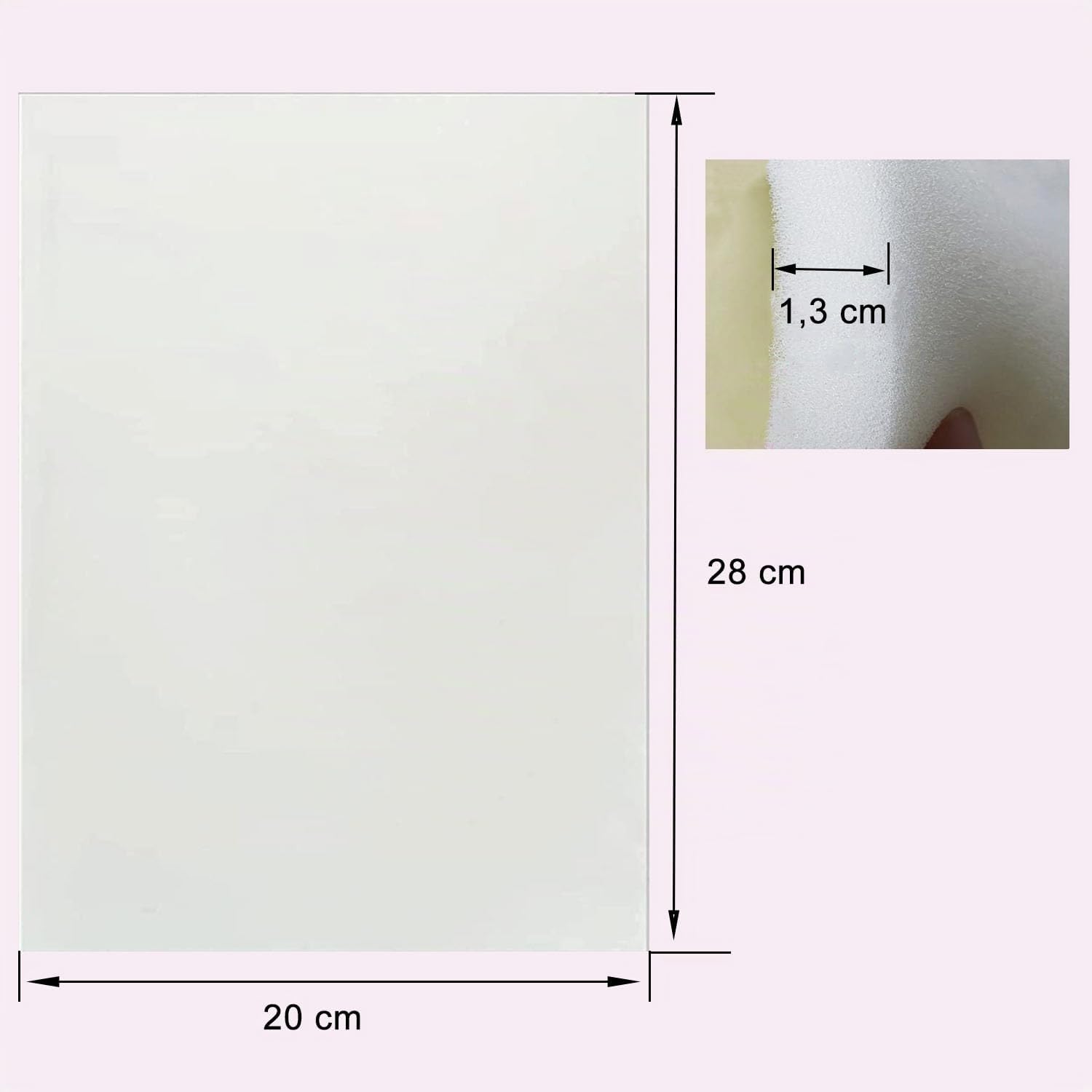 4 Paquet Mousse Lipo 1.3×20×28cm Feuille de mousse pour liposuccion pour aider avec la liposuccion post-chirurgicale, l'abdominoplastie, la graisse des bras et des cuisses