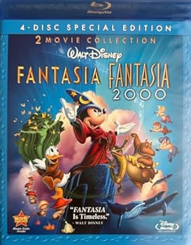 Blu-ray Fantasia / Fantasia 2000 (Four-Disc Blu-ray/DVD Combo) Book