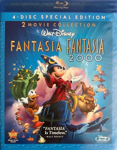 Fantasia / Fantasia 2000 (Four-Disc Blu-ray/DVD Combo)