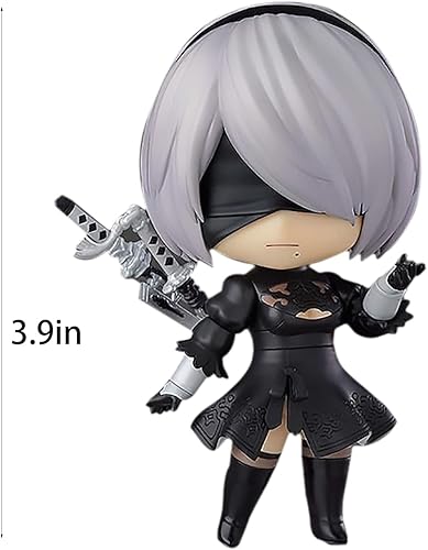 Miniatura 2 de NieR Automata Automata 2B (Yorha No.2 Tipo B) Q Versión Figura de acción, varios accesorios 3.9inch